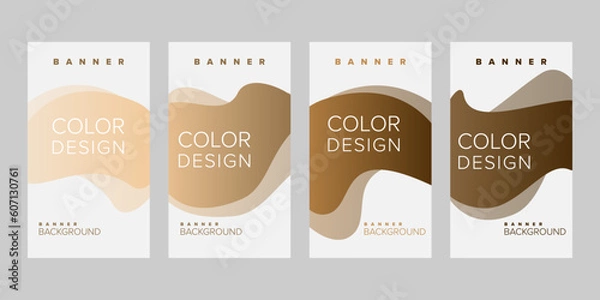 Fototapeta Color background banner vector design template