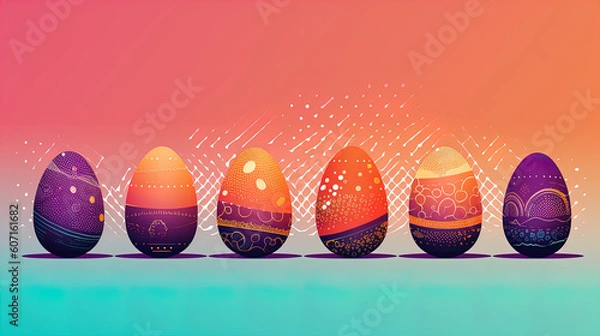 Fototapeta Whimsical Delights: Easter Egg