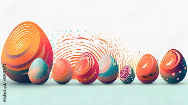 Fototapeta Whimsical Delights: Easter Egg