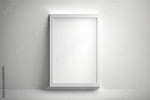 Fototapeta Empty picture frame with copy space for quotes, products, photos Generative AI