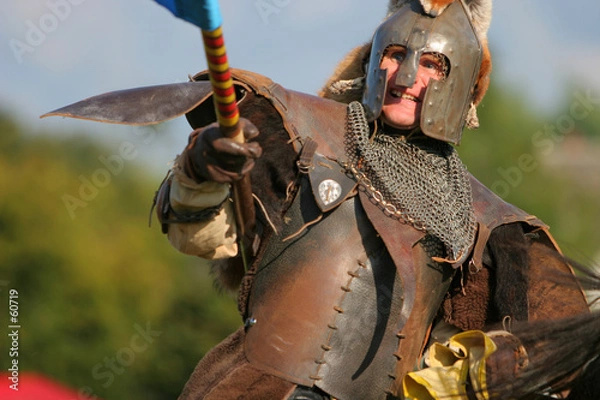 Obraz chevalier et étendard