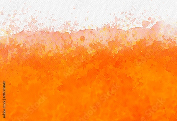Obraz Hot fire abstract watercolor background