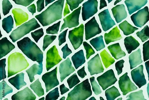 Obraz Abstract geometric design wallpaper Generative AI