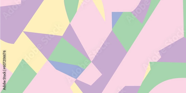Fototapeta Pastel abstract geometric background pattern