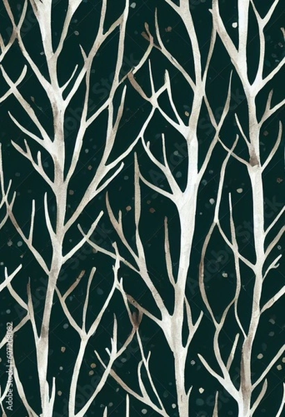 Fototapeta Abstract geometric design wallpaper Generative AI