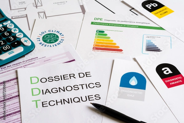 Fototapeta Dossier de Diagnostics Techniques