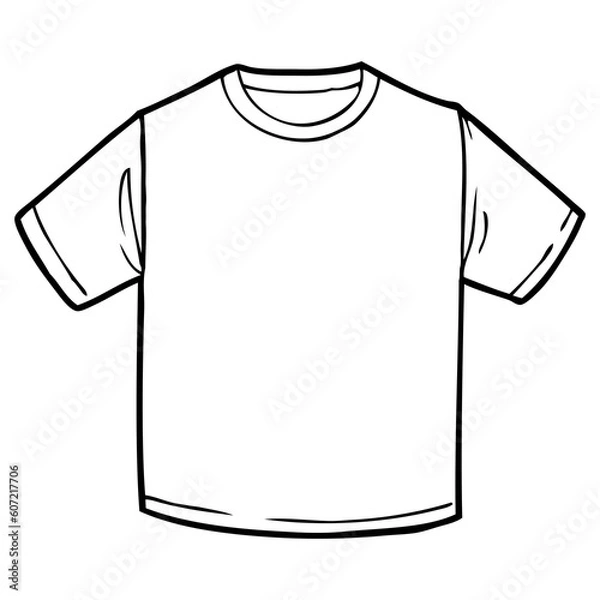 Obraz t shirt line vector illustration