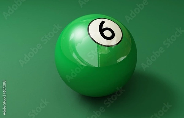 Obraz billard ball 6