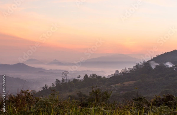 Fototapeta morning sunrise view 