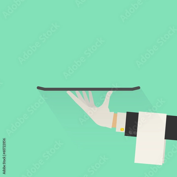 Fototapeta Service Concept. Flat Style. Vector Illustration