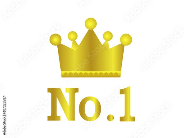 Fototapeta No1の王冠のイラスト