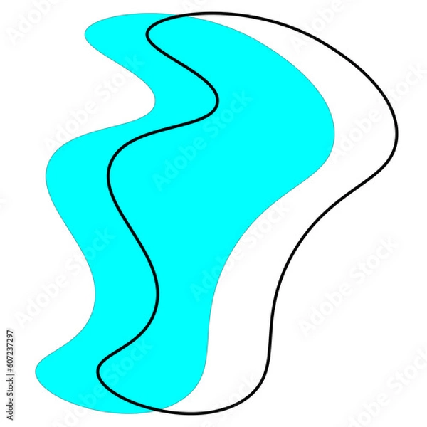 Fototapeta Abstract Shape Line