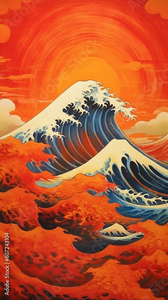 Fototapeta 大胆でエネルギッシュな富士山29:AI生成
