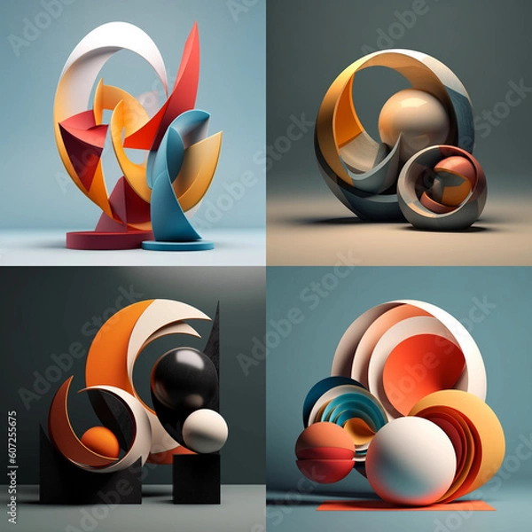 Obraz set of abstract elements