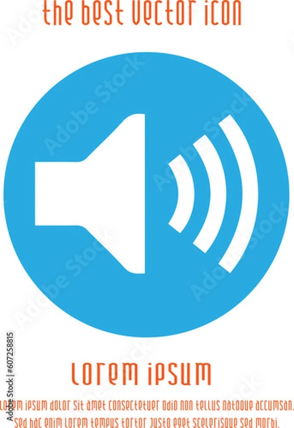 Obraz Sound symbol vector icon eps 10.