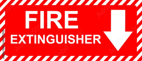 Obraz Fire Extinguisher Sign