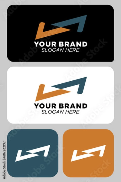 Obraz logo and icons set N
