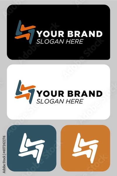 Obraz logo and icons set A