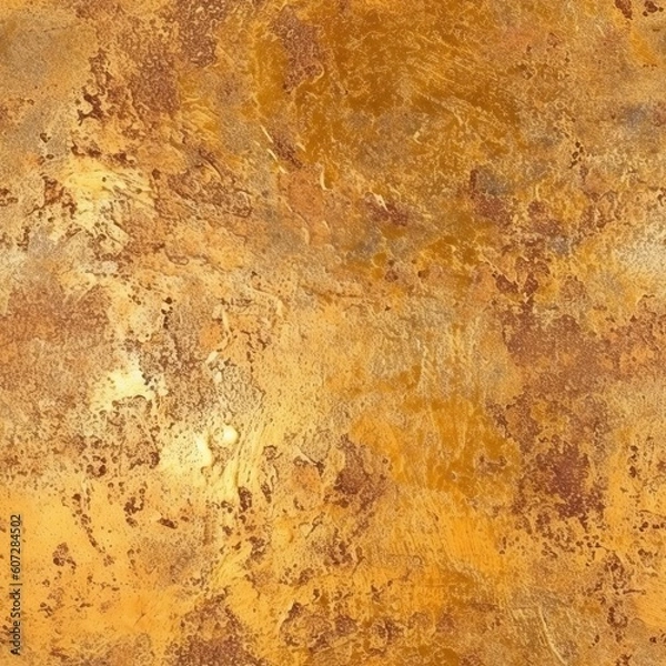 Fototapeta metal texture background in gold , Generative AI	
