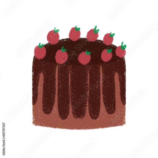 Obraz chocolate cake