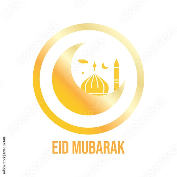 Fototapeta Vector Icon Eid Mubarak Ramadan collection of Islamic religious elements