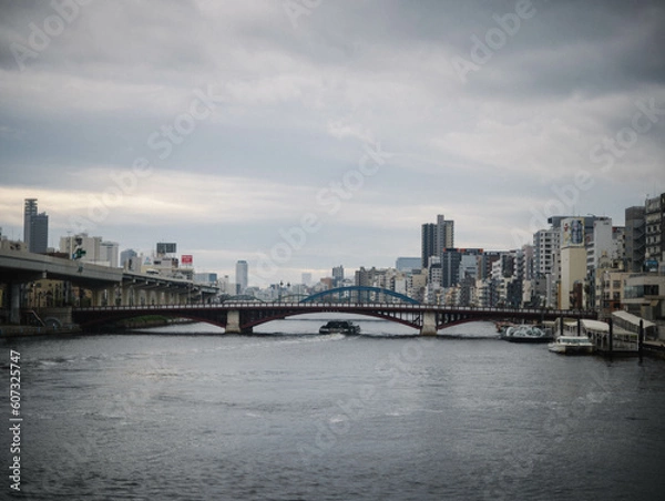 Obraz Bridge over river in Tokyo