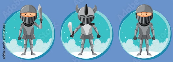 Fototapeta A set of fantasy character by the greatest graphics