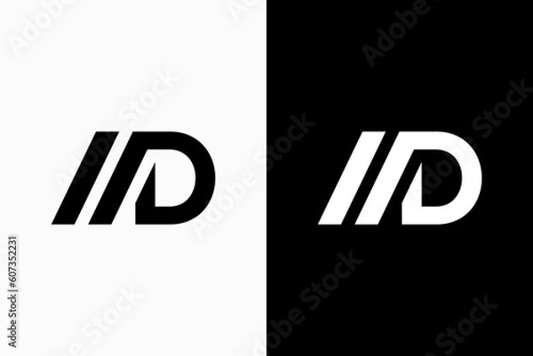 Fototapeta initial letter md logo vector premium template