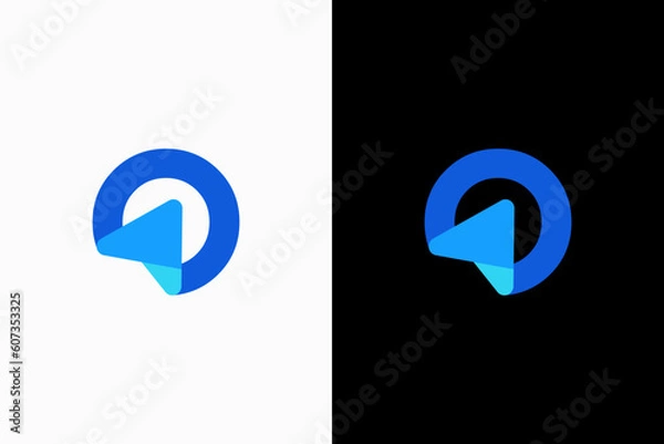 Fototapeta arrow up forward logo vector premium template