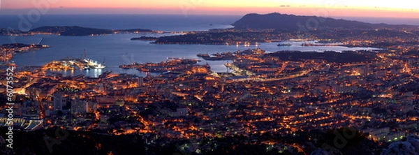 Obraz  toulon rade panorama