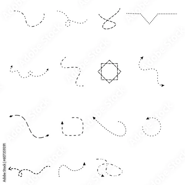 Obraz dot line element vetor design