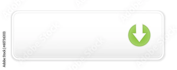 Fototapeta the white download button