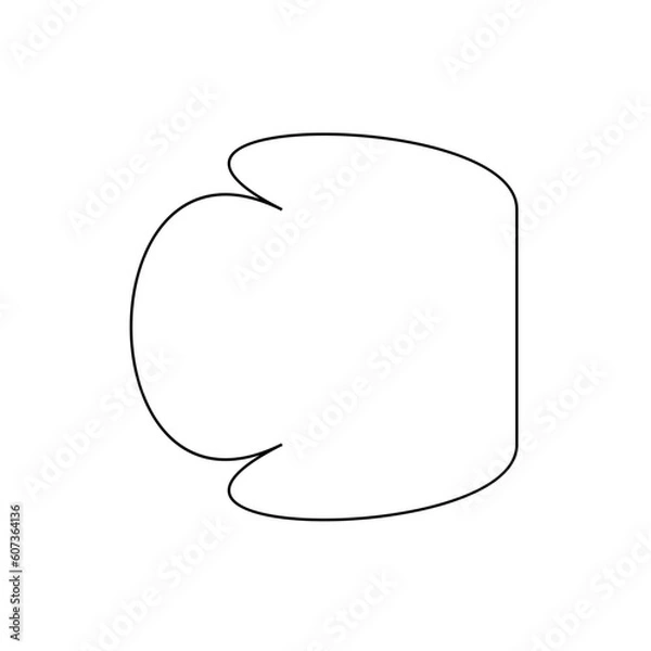 Fototapeta Abstract Outline Shape