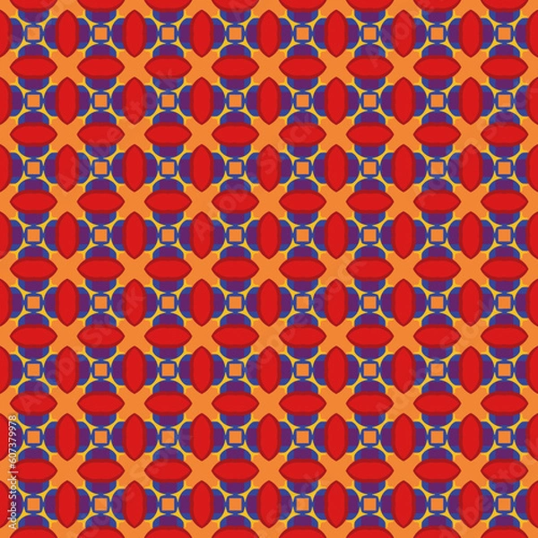 Fototapeta Seamless Texture Backdrop Minimal Luxury Floral Artwork Beautiful Contemporary Funky Artistic Summer Creative Template Fashion Structure Retro Tile Geometric Fabric Wallpaper Modern Design Pattern.