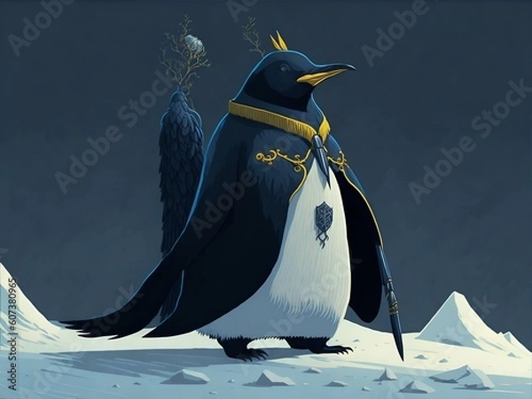 Obraz penguin  on snow