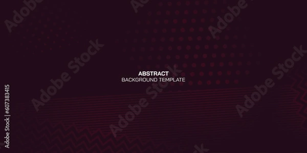 Fototapeta Dark purple background with geometric abstract elements vector illustration for presentation design.