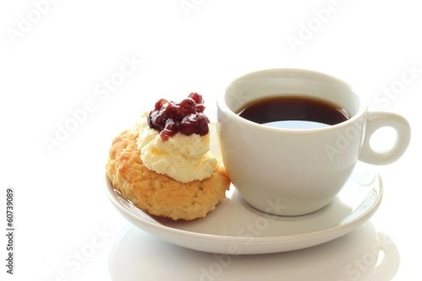 Fototapeta ミニスコーンとプチコーヒー