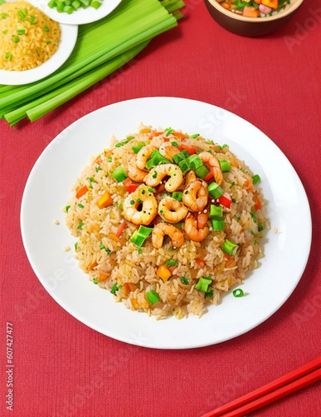 Fototapeta "Delicious Food: A Culinary Journey - ¡Comida Deliciosa: Un Viaje Culinario! (generated with AI)"