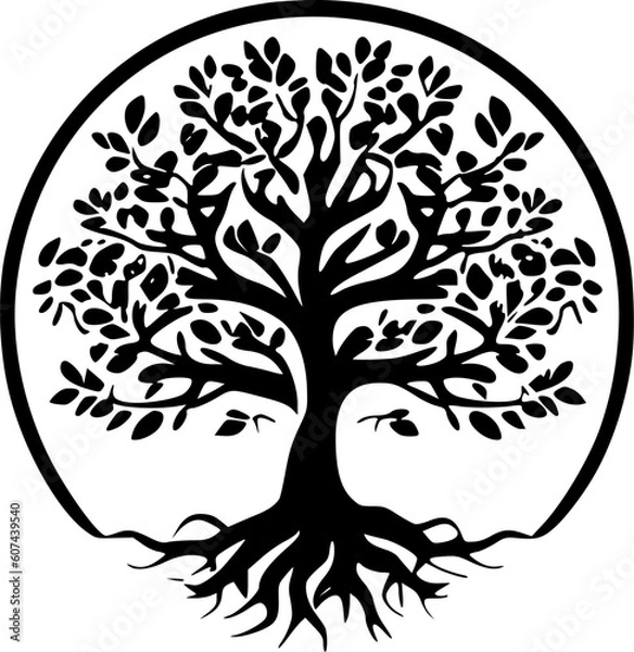 Obraz Tree of Life - High Quality Vector Logo - Vector illustration ideal for T-shirt graphic