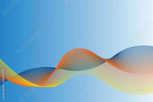 Obraz abstract modern background The artwork features a harmonious blend of abstract shapes and flowing lines, creating a sense of movement and fluidity. 