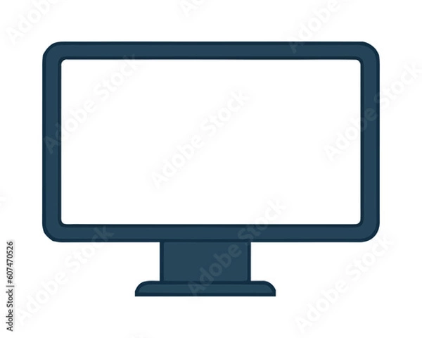 Fototapeta Modern flat screen computer monitor