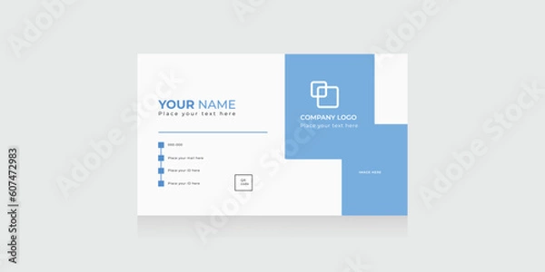 Obraz corporate business card design and template