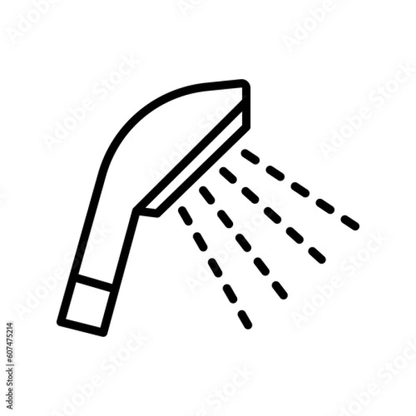 Obraz Shower head icon vector on trendy design