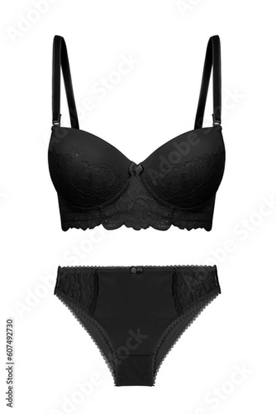 Obraz black bra isolated