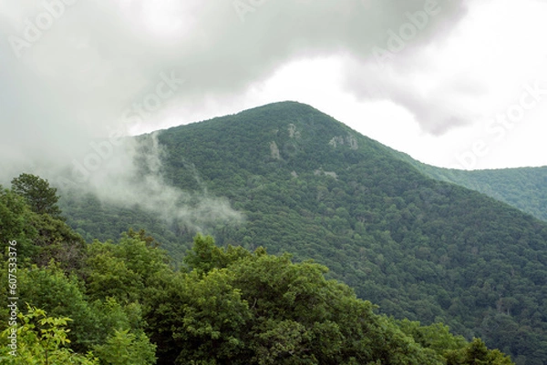 Obraz clouds over the mountains