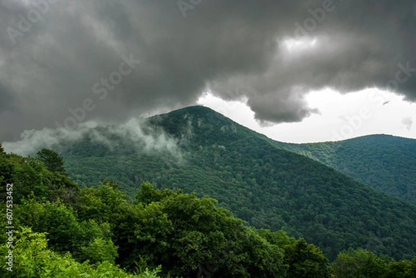 Obraz clouds over the mountain