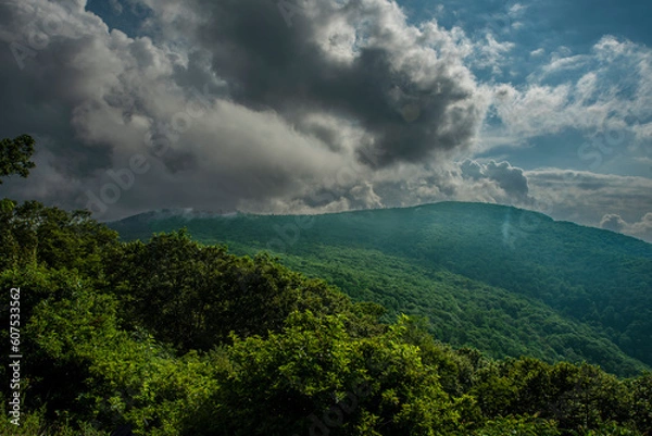 Obraz clouds over the mountain