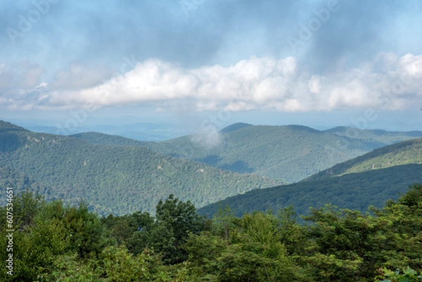 Obraz mountain landscape with clouds