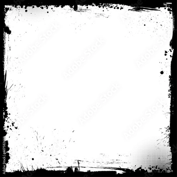 Fototapeta Detailed grunge border