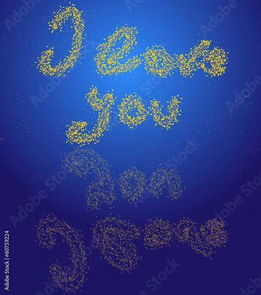 Obraz i love you stellare
